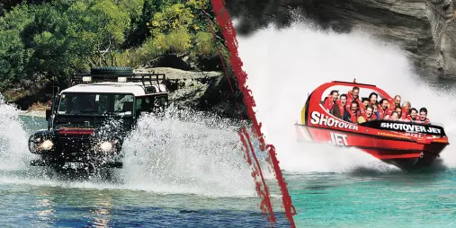 Essential Queenstown experience with Shotover Jet and Nomad Safaris 4WD tour